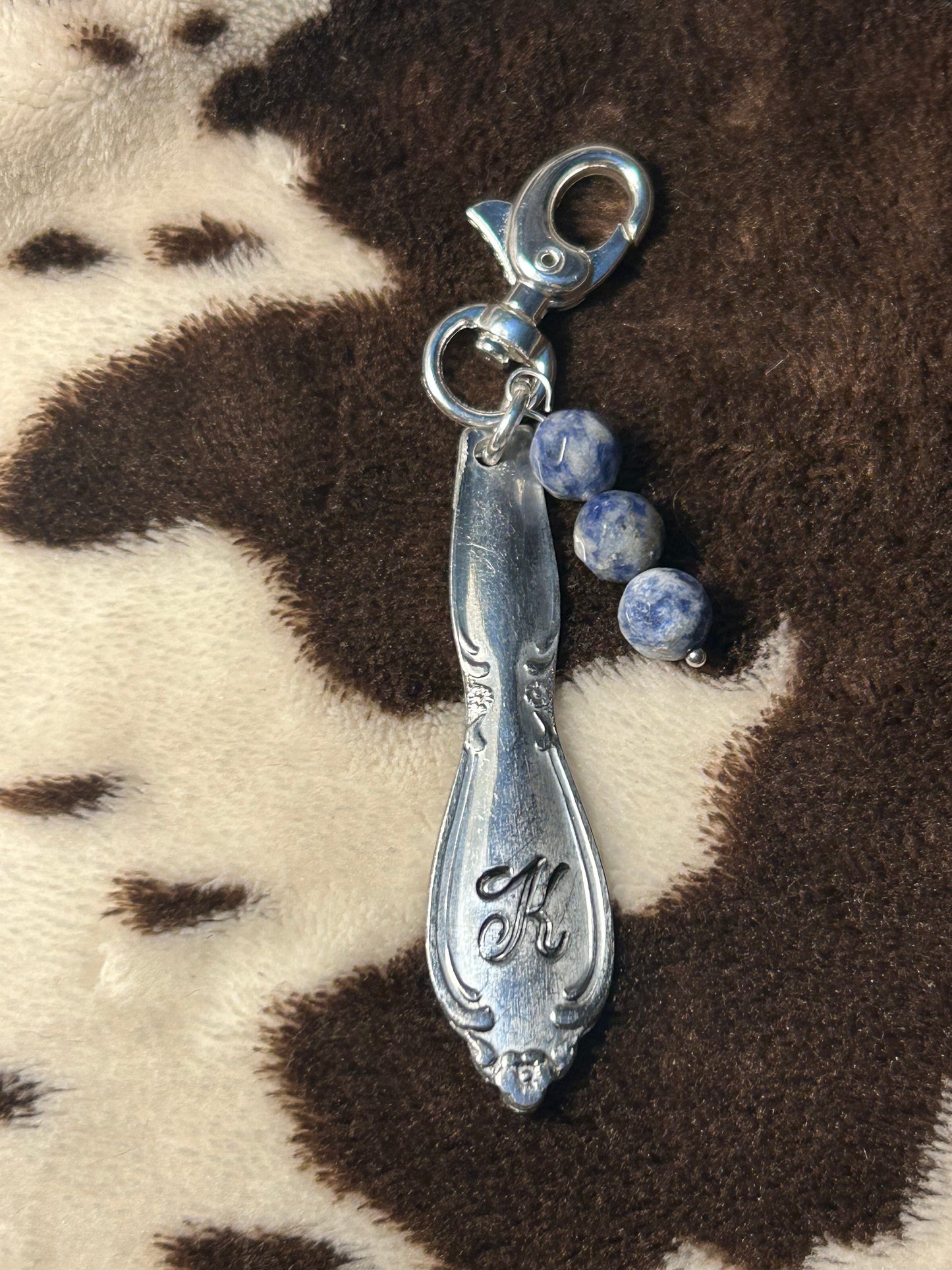 K Engraved Keychain