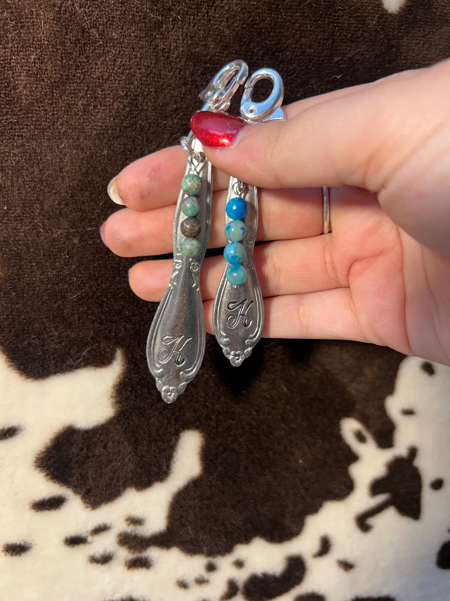 K Engraved Keychain