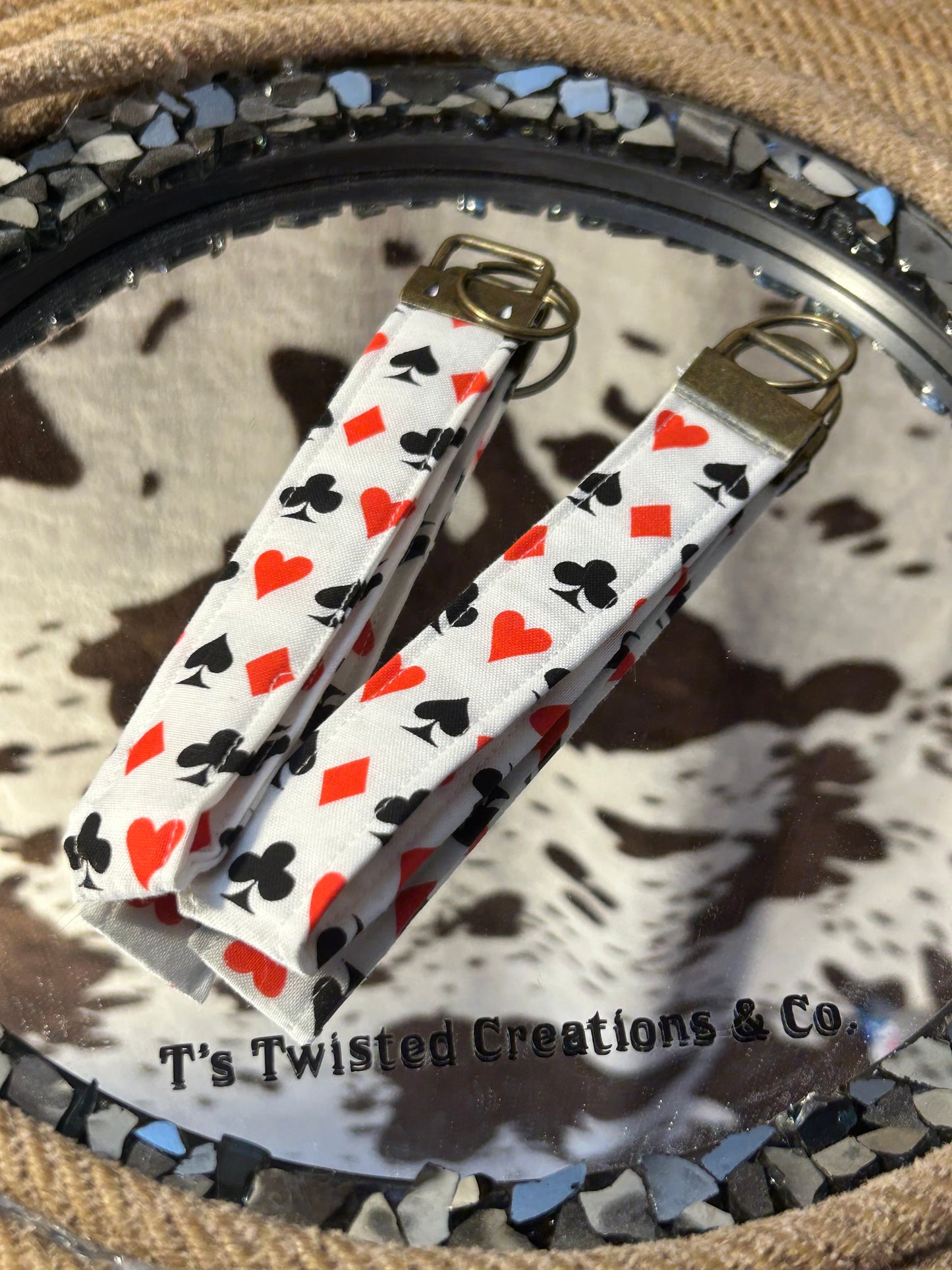 Card Face keychain