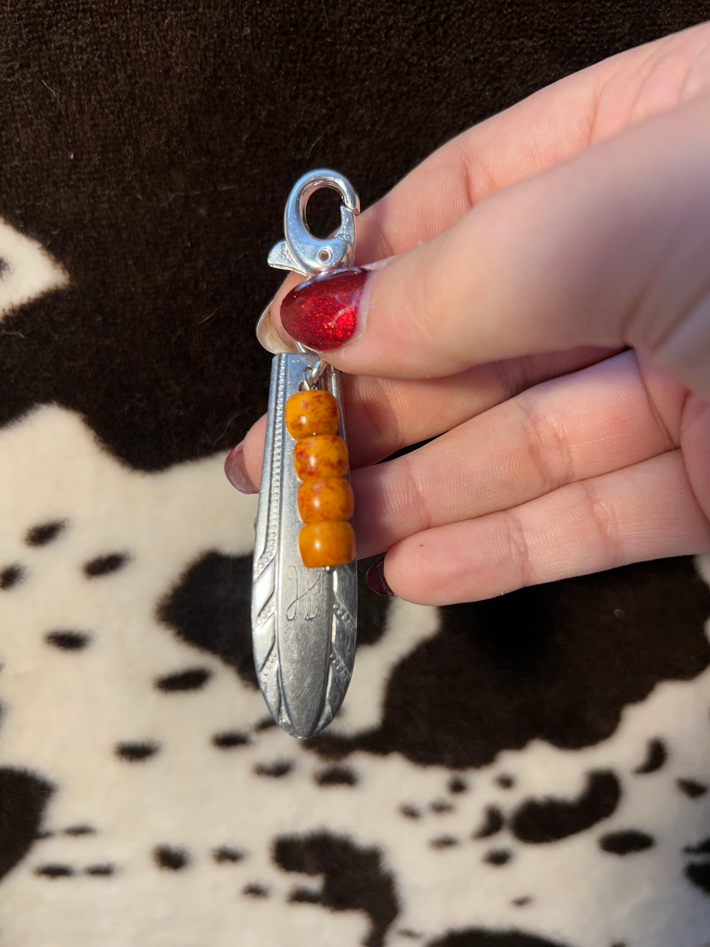 H Engraved Keychain