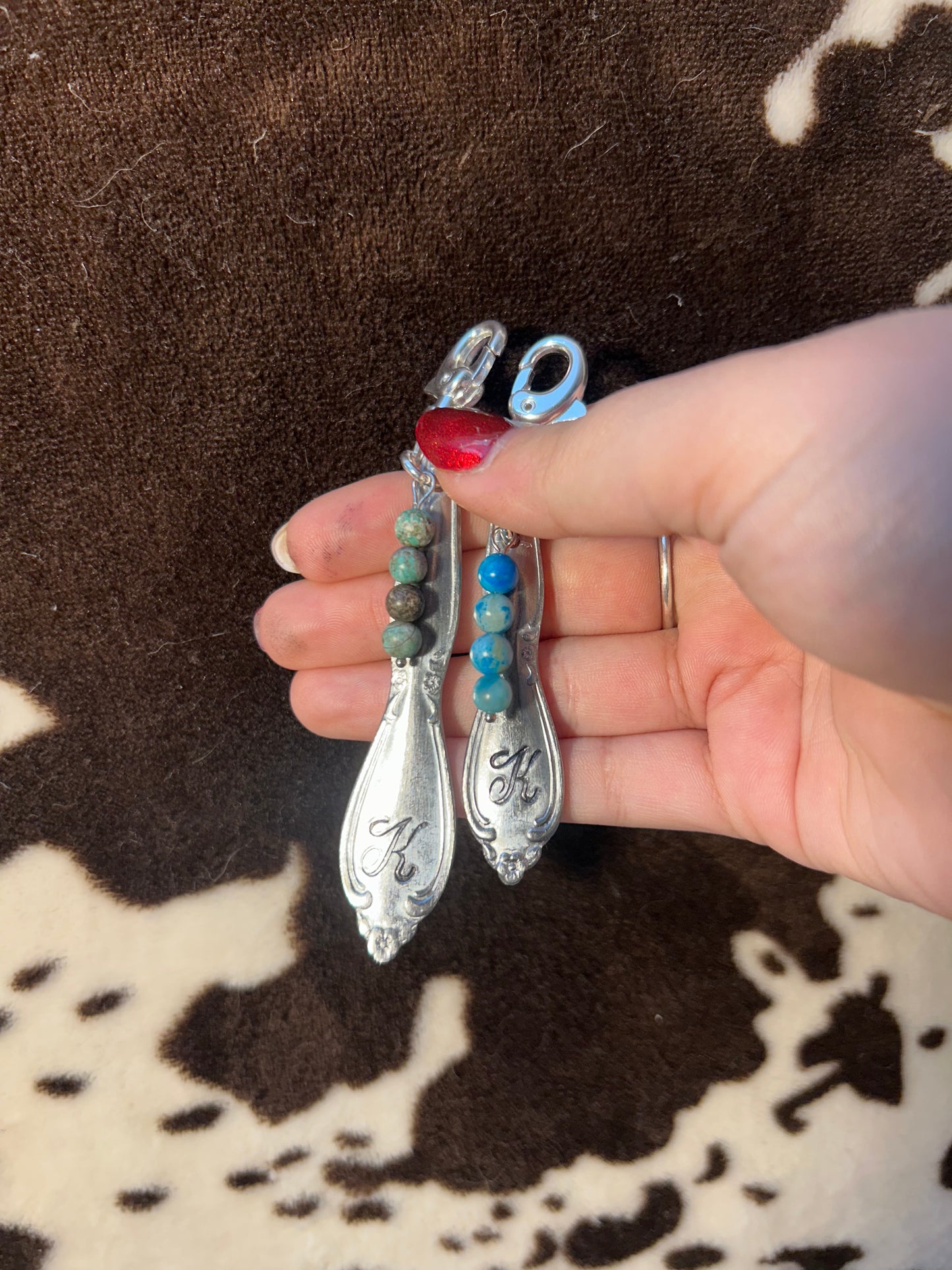 K Engraved Keychain