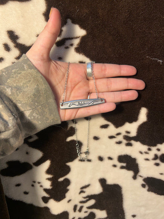 Tooled necklace