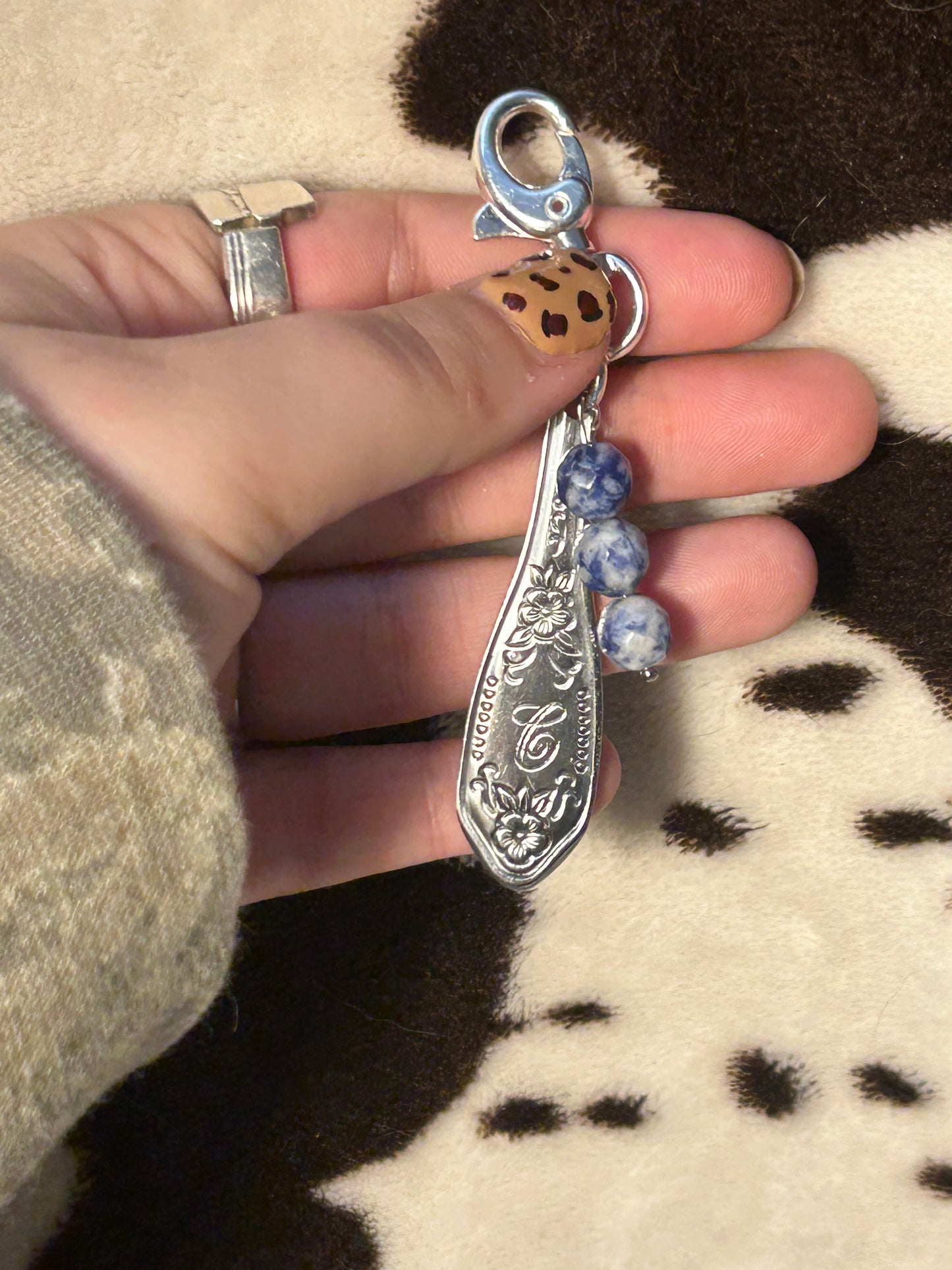 C Engraved Keychain